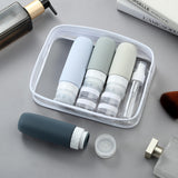 16-Piece Travel Bottle Set with Leak-Proof Silicone Squeeze Bottles – Reusable Toiletry Containers for Shampoo, Lotion, Makeup Remover (Grey)  | Other Colors Available in Store