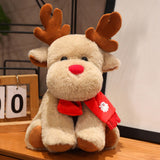 Christmas 4-in-1 Plush Set (Tree + Santa + Reindeer): Perfect Birthday/Christmas/Party Gift for Boys, Girls & Adults