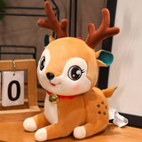 Christmas 4-in-1 Plush Set (Tree + Santa + Reindeer): Perfect Birthday/Christmas/Party Gift for Boys, Girls & Adults - Close-Up Angle