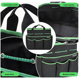 Complete 8-Piece Garden Tool Set with Carry Bag – Stainless Steel & Aluminum Tools for Digging, Pruning, Planting, and Weeding - Side View