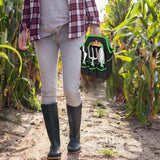 Complete 8-Piece Garden Tool Set with Carry Bag – Stainless Steel & Aluminum Tools for Digging, Pruning, Planting, and Weeding - Rear View