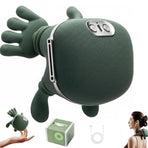Hand-Like Neck & Shoulder Massager with 4D Kneading and Heat – Portable Massage Device for Back, Legs, and Neck Relaxation (Forest Green)