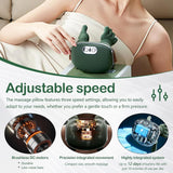 Hand-Like Neck & Shoulder Massager with 4D Kneading and Heat – Portable Massage Device for Back, Legs, and Neck Relaxation (Forest Green) - Close-Up Angle