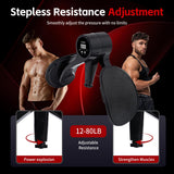 Smart Thigh Trainer with LED Display – 12-80lb Adjustable Resistance, 360° Rotation Kegel Exercise Equipment for Men & Women (Black) | Other Colors Available in Store