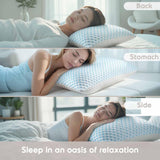 King Size Cooling Pillow with Shredded Memory Foam & Gel Infusion – Adjustable Loft, Breathable Dual-Sided Cover, 20