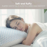King Size Cooling Pillow with Shredded Memory Foam & Gel Infusion – Adjustable Loft, Breathable Dual-Sided Cover, 20