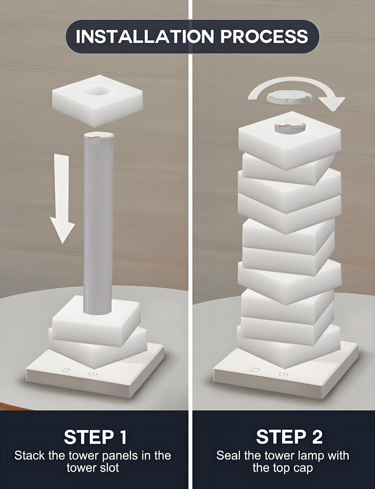 Customizable RGB Cube Lamp: USB-Powered LED Tower Light for Australian Gamerooms, Bedrooms & Room Decor