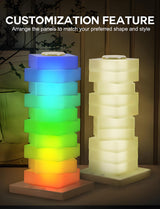 Customizable RGB Cube Lamp: USB-Powered LED Tower Light for Australian Gamerooms, Bedrooms & Room Decor - 45-Degree Angle