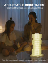 Customizable RGB Cube Lamp: USB-Powered LED Tower Light for Australian Gamerooms, Bedrooms & Room Decor - Rear View