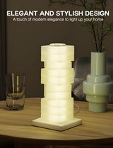 Customizable RGB Cube Lamp: USB-Powered LED Tower Light for Australian Gamerooms, Bedrooms & Room Decor - Close-Up Angle