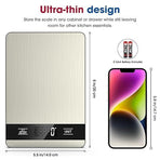 10kg/1g Precision Kitchen Scale: Ultra-Thin, Multi-Unit, Stainless Steel for Aussie Home Cooks