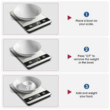 10kg/1g Precision Kitchen Scale: Ultra-Thin, Multi-Unit, Stainless Steel for Aussie Home Cooks - Rear View