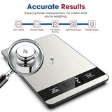 10kg/1g Precision Kitchen Scale: Ultra-Thin, Multi-Unit, Stainless Steel for Aussie Home Cooks - Side View