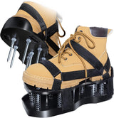 Lawn Aerator Shoes with Spring Base & Spikes: Adjustable Strap, Double-Layer Design for Healthy Lawns in Australian Gardens