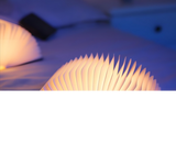 Christmas giftsRechargeable LED Book Night Light: Creative Folding Wooden Lamp with Magnetic Design for Bedrooms & Gifting(Walnut Black,M) - Top-Down View