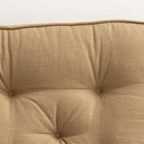 43×43×6cm Linen Cotton Thick Seat Cushion: Plush, Solid-Colour, for Office & Home Chairs, Aussie Comfort Essential（Bean Coffee）