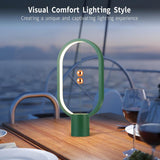 Green Magnetic Balance LED Table Lamp: USB-Powered, Dimmable Eye-Care Light with Award-Winning Design for Australian Homes & Offices - 45-Degree Angle