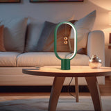 Green Magnetic Balance LED Table Lamp: USB-Powered, Dimmable Eye-Care Light with Award-Winning Design for Australian Homes & Offices - Rear View