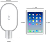 Silver Magnetic Balance LED Table Lamp: USB-Powered, Dimmable Eye-Care Light with Award-Winning Design for Australian Homes & Offices - Low Angle