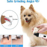 Pet products Silent Groom Pro Nail Grinder, 2025 New Dog Nail Trimmer, USB Rechargeable Pet Nail Grinder, Dog Nail Trimmers, Pet Paws Grooming Smoothing Tool - Top-Down View