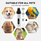 Pet products Silent Groom Pro Nail Grinder, 2025 New Dog Nail Trimmer, USB Rechargeable Pet Nail Grinder, Dog Nail Trimmers, Pet Paws Grooming Smoothing Tool - 45-Degree Angle