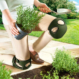 Olive Green Gardening Knee Pads (2-Pack): Ultra-Thick Memory Foam, Adjustable Straps – Ideal for Gardening, Cleaning, Flooring & Work - Front View