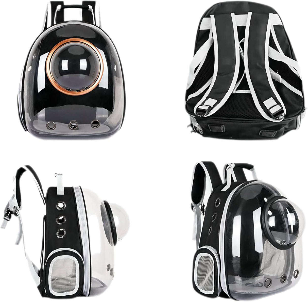 pet products Pet Space Capsule Backpack, Small Medium Cat Puppy Dog Carrier, Transparent Breathable Heat Proof, Pet Carrier for Travel Hiking Walking Camping, Grey