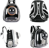 pet products Pet Space Capsule Backpack, Small Medium Cat Puppy Dog Carrier, Transparent Breathable Heat Proof, Pet Carrier for Travel Hiking Walking Camping, Grey - Close-Up Angle