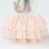 pet products Small Dog Dress Female Tiny Puppy Clothes Girl Tutu for Dogs Dresses Harness Birthday Apparel（Chest circumference42cm, back length30cm, neck circumference29cm） - Rear View