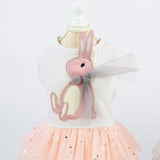 pet products Small Dog Dress Female Tiny Puppy Clothes Girl Tutu for Dogs Dresses Harness Birthday Apparel（Chest circumference27cm, back length16cm, neck circumference20cm） - 45-Degree Angle