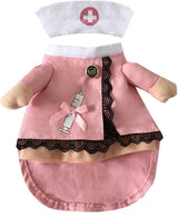 pet products Dog Costume Clothes Halloween Cat Costumes Small Animal Funny Pets Clothing for Doggy Kitty Rabbits Piggy, Nurse - Top-Down View
