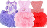 pet products Fall Dog Dresses for Small Dogs Girl 3 Pack Summer Puppy Clothes Outfit Apparel Female Cute Cat Skirt