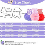 pet products Fall Dog Dresses for Small Dogs Girl 3 Pack Summer Puppy Clothes Outfit Apparel Female Cute Cat Skirt - 45-Degree Angle