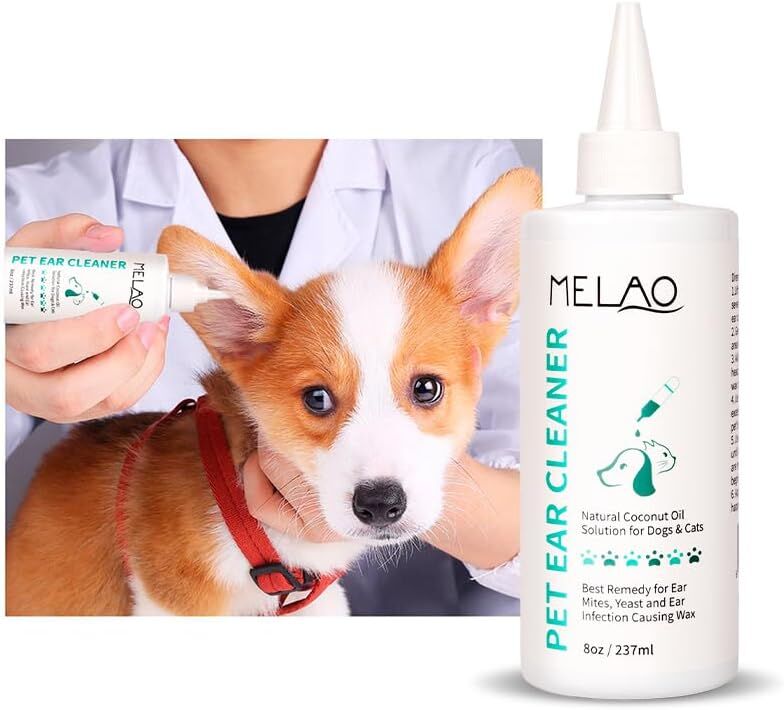 pet products Pet products Ear Cleanser for Dogs and Cats – Gentle Daily Ear Wash – Long Nozzle for Deep Ear Cleaning – Removes Wax, Odor & Moisture