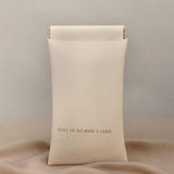 Christmas gift Premium Leather Eyeglass Case with Spring Closure - Multiple Color Options - Refined Craftsmanship（apricot）