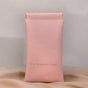 Christmas gift Premium Leather Eyeglass Case with Spring Closure - Multiple Color Options - Refined Craftsmanship（Rosy Pink）