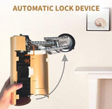 2500W Portable Camping Stove Foldable Butane Stove Indoor/Outdoor Cooking Suitable for Picnic, Backpacking Hiking, Adventure, Home, Travel, Outdoor Patio, RV Trip (Khaki) - Side View