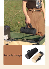 2500W Portable Camping Stove Foldable Butane Stove Indoor/Outdoor Cooking Suitable for Picnic, Backpacking Hiking, Adventure, Home, Travel, Outdoor Patio, RV Trip (Khaki) - Low Angle