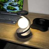 Rotating Levitating Night Light with RGB Colors & Wireless Charging: 1-Second Palm-Activated Spin, Motion-Sensing – Futuristic Lighting for Australian Bedrooms & Offices - Front View