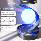Rotating Levitating Night Light with RGB Colors & Wireless Charging: 1-Second Palm-Activated Spin, Motion-Sensing – Futuristic Lighting for Australian Bedrooms & Offices - Low Angle