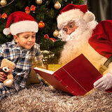 10Pack Christmas Santa Hats for Adults - Extra Thicken Velvet Santa Claus Hats for Women Men Fluffy Plush Xmas Hats Christmas Party Supplies New Year's Eve Party Hats for Adults Teenagers - 45-Degree Angle