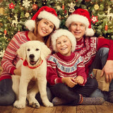 3Pack Christmas Santa Hats for Adults - Extra Thicken Velvet Santa Claus Hats for Women Men Fluffy Plush Xmas Hats Christmas Party Supplies New Year's Eve Party Hats for Adults Teenagers - Front View