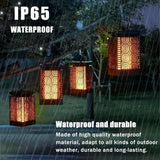 4-Pack Solar Garden Stake Light with Floral Pattern: 12 LED Outdoor Decorative Light with Multiple Mounting Options