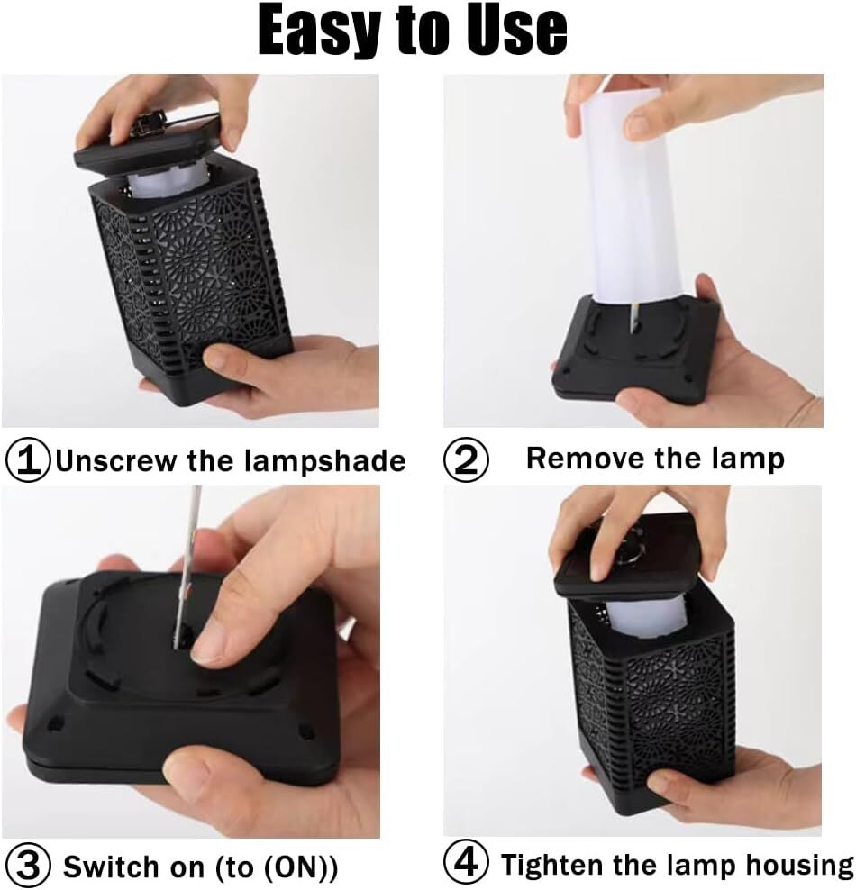 4-Pack Solar Garden Stake Light with Floral Pattern: 12 LED Outdoor Decorative Light with Multiple Mounting Options