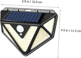 2-Pack Solar LED Motion Sensor Wall Light: Dusk-to-Dawn Outdoor Lighting for Aussie Gardens, Fences & Patios - Side View