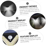 2-Pack Solar LED Motion Sensor Wall Light: Dusk-to-Dawn Outdoor Lighting for Aussie Gardens, Fences & Patios - Close-Up Angle