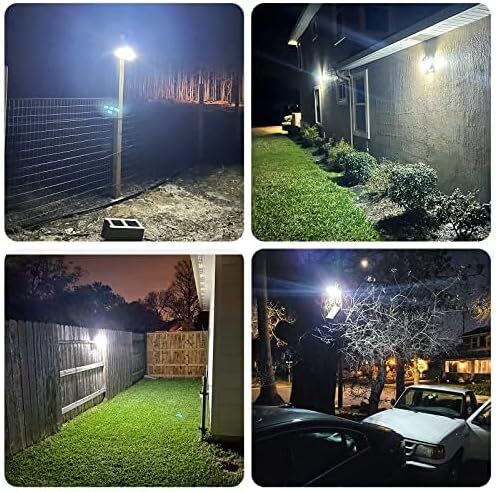 Solar Motion Sensor Outdoor Lights (2-Pack) with 288 LEDs & 2800LM: 270° Wide Angle, IP65 Waterproof, Remote-Controlled for Aussie Yards