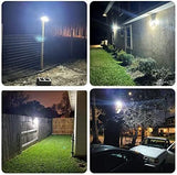 Solar Motion Sensor Outdoor Lights (2-Pack) with 288 LEDs & 2800LM: 270° Wide Angle, IP65 Waterproof, Remote-Controlled for Aussie Yards - Front View