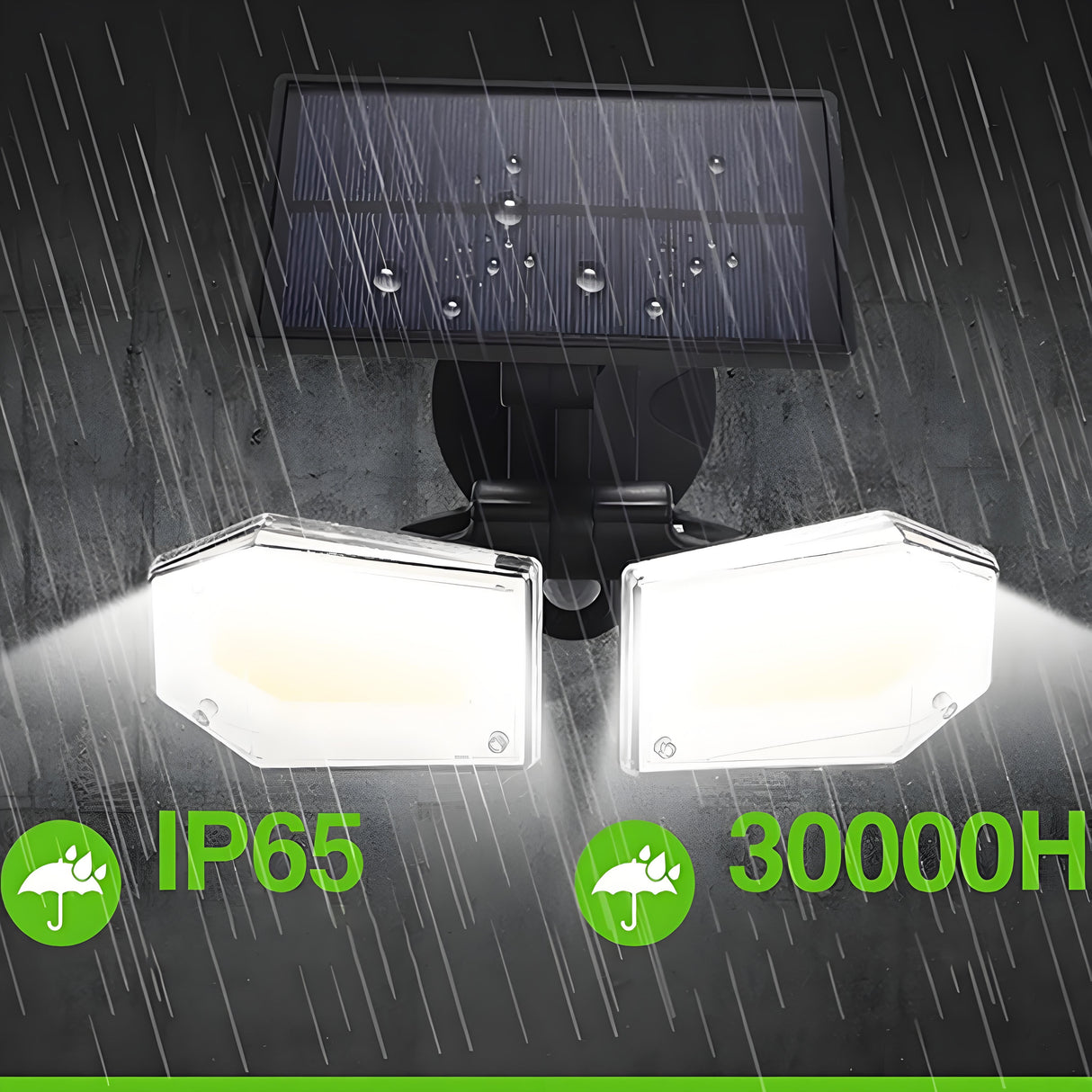 4-Pack Solar Motion Sensor Wall Lights: Double-Head Adjustable Cob LED Outdoor Lights for Garden, Patio & Pathway