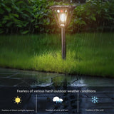 Solar Motion Sensor Wall Lights (2-Pack): 3-Mode Dusk-to-Dawn Waterproof for Patio, Garage & Garden Lighting - Side View